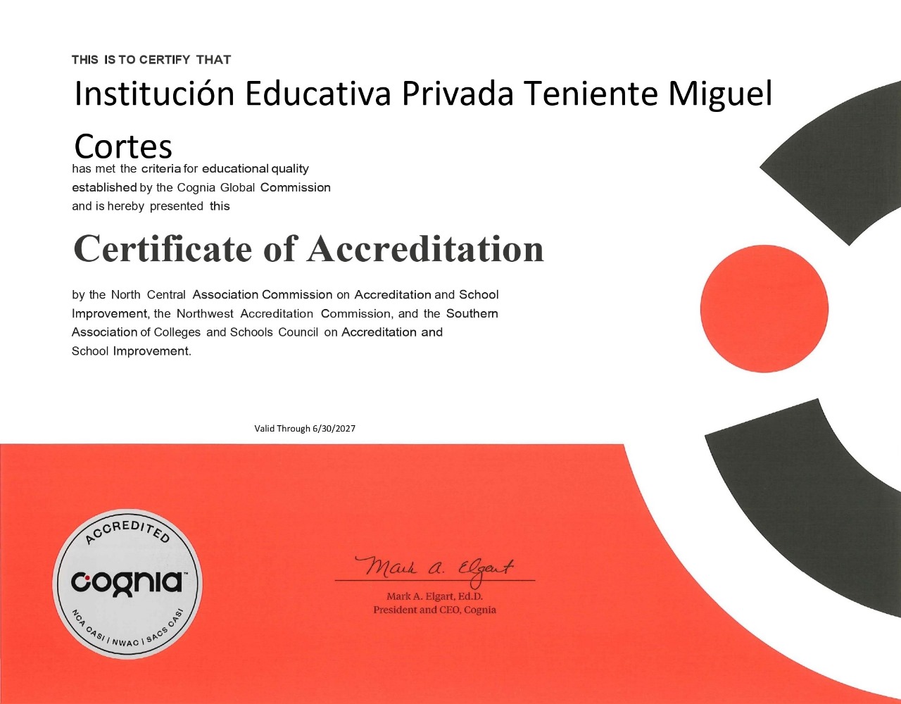 Reconocimiento Cognia