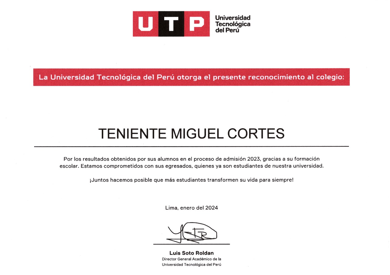 Reconocimiento UTP